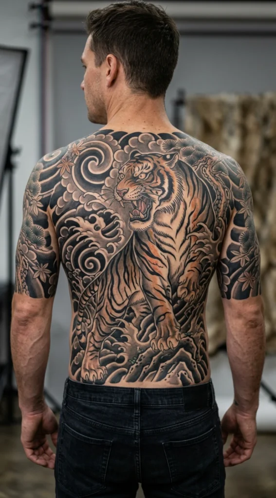 Full Back Japanese Tiger Masterpiece