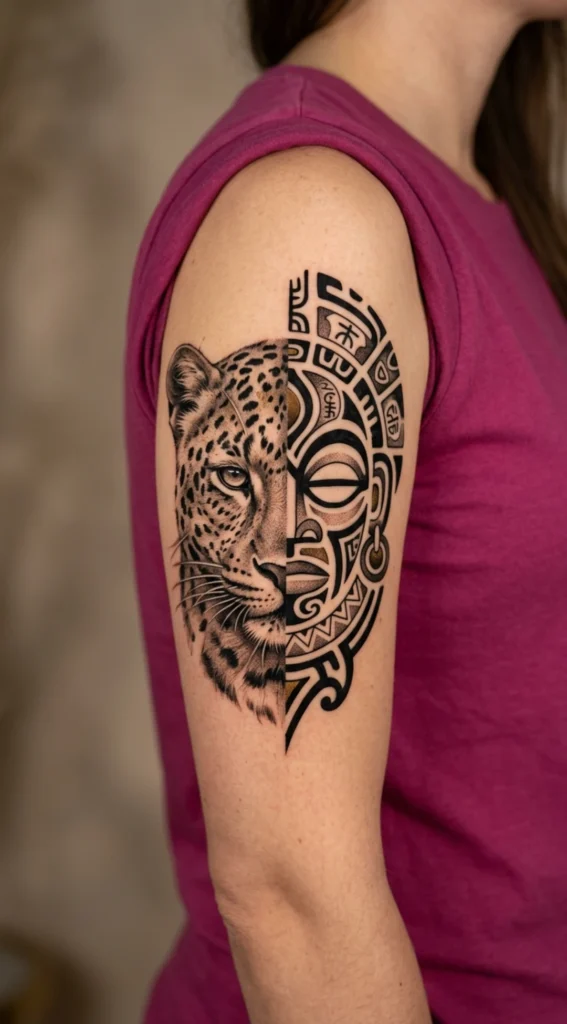 Half Leopard Half Tribal Goddess