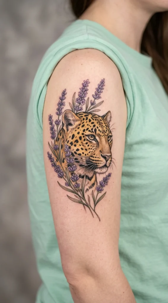 Lavender Leopard Design