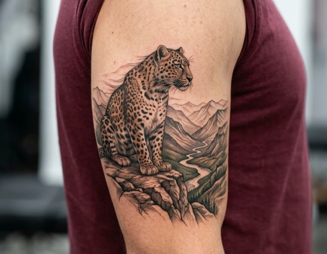 Leopard Arm Tattoo Designs