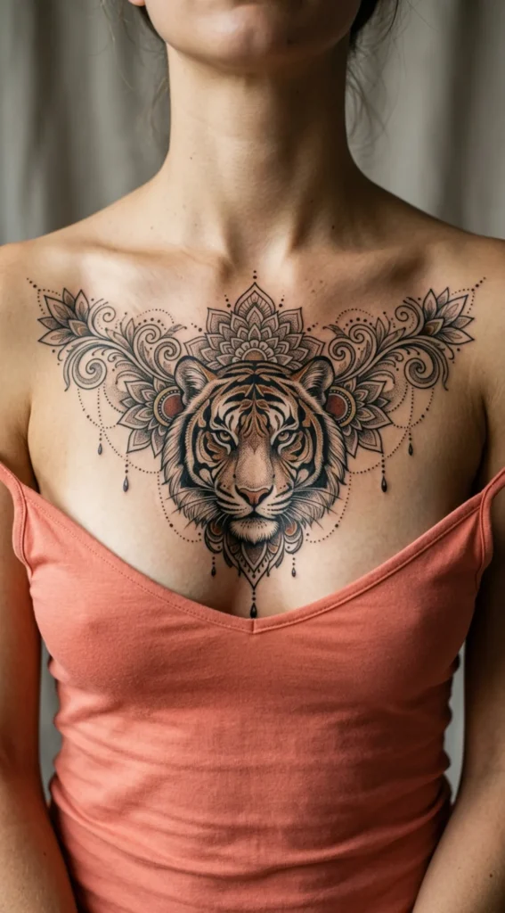 Ornamental Tiger Chest Piece