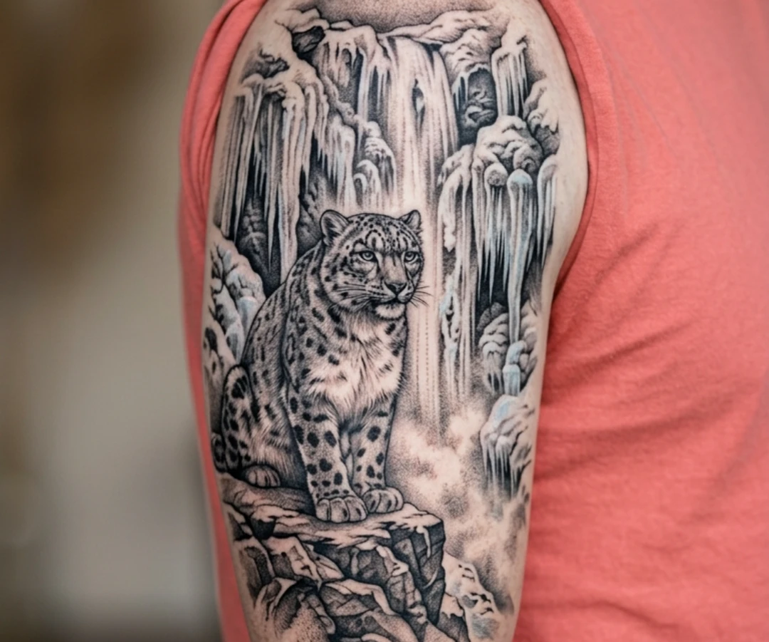 Snow Leopard Tattoo Designs