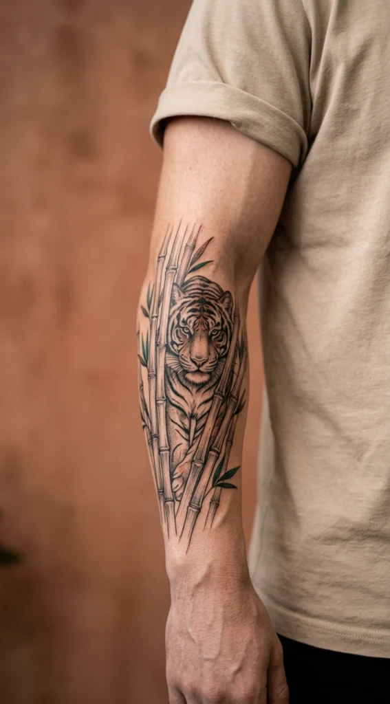 Tiger and Bamboo Forearm Flow Design