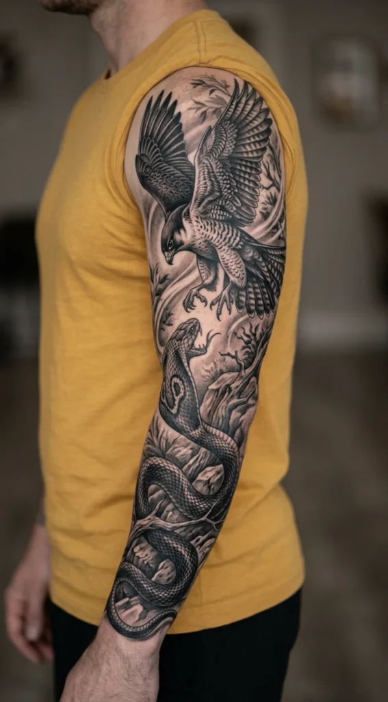 Black and Grey Falcon vs. Cobra Sleeve