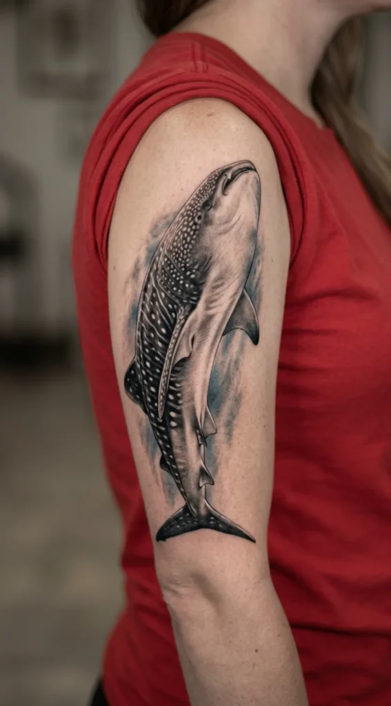 Black and Grey Whale Shark Realism