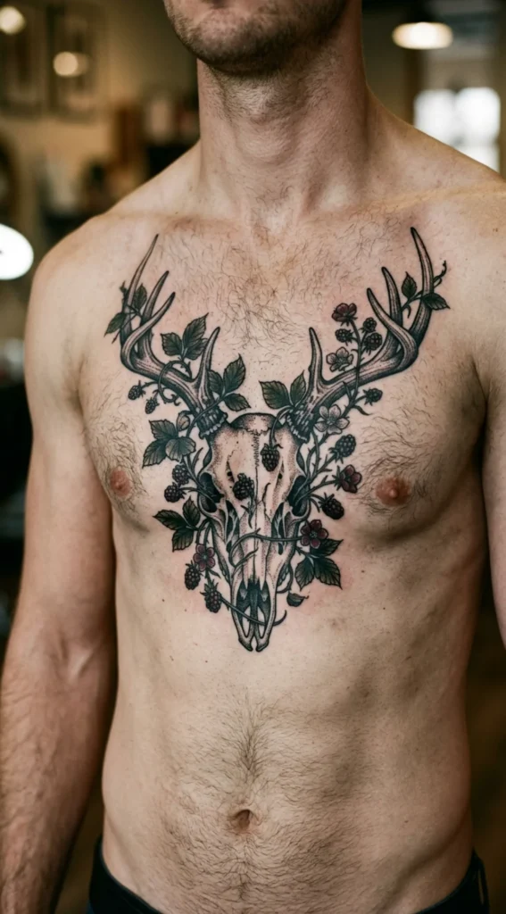 Deer Skull Chest Piece