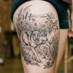 Deer and Wolf Tattoo Ideas
