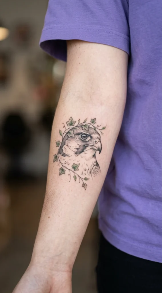  Falcon Crowned with Wild Ivy