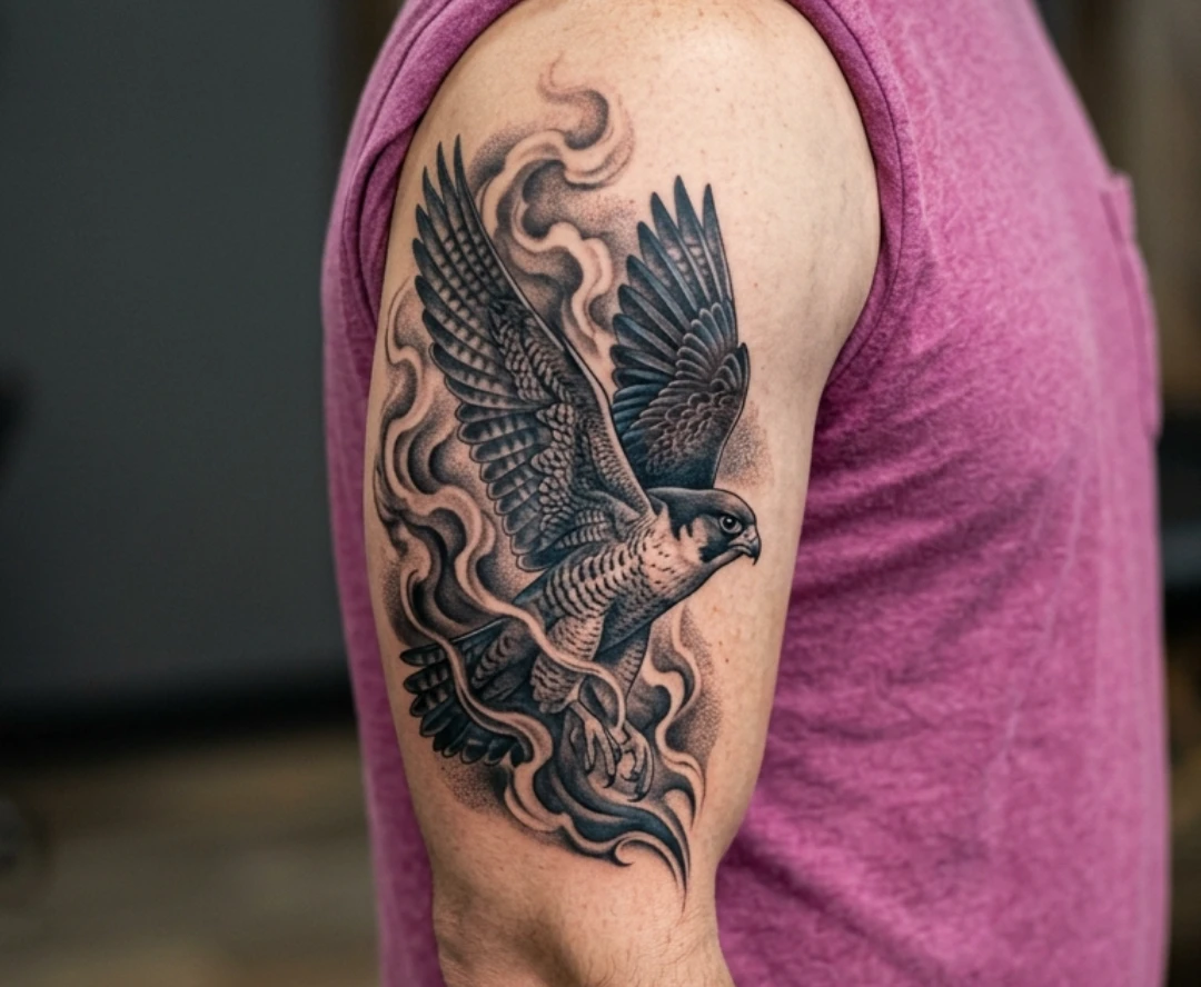 Falcon Tattoo Ideas for Men