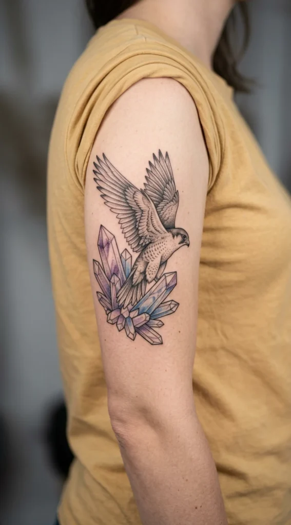 Falcon and Crystal Cluster Design
