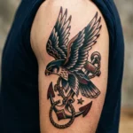 Falcon Traditional Tattoo Ideas