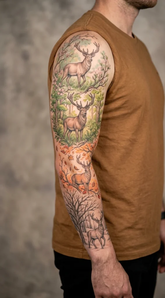 Four Seasons Deer Storytelling Sleeve