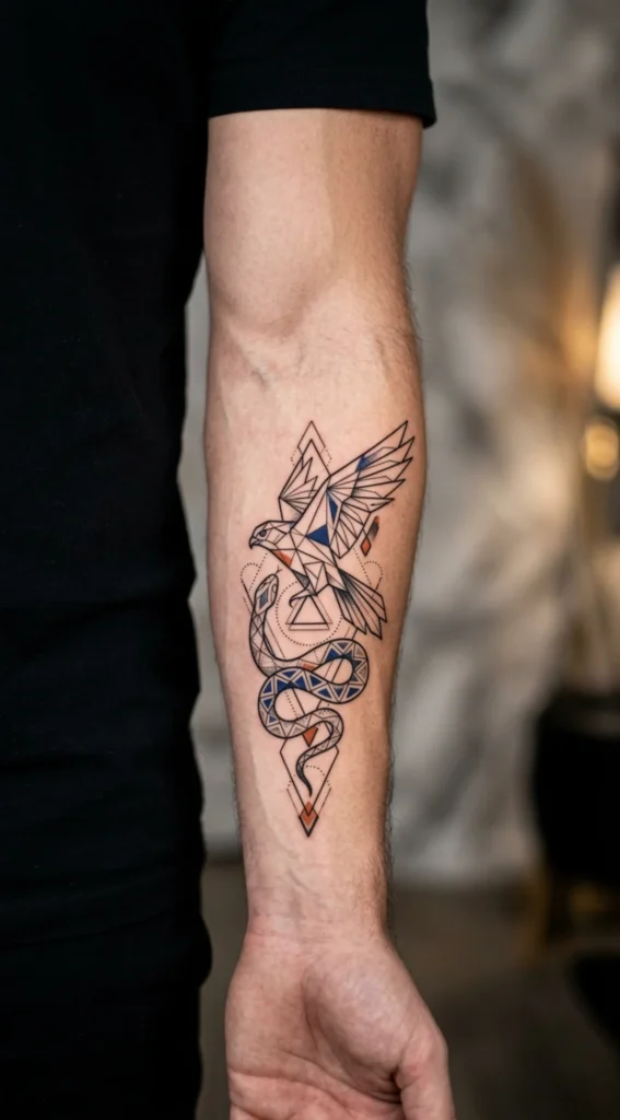 Geometric Falcon and Snake Fusion