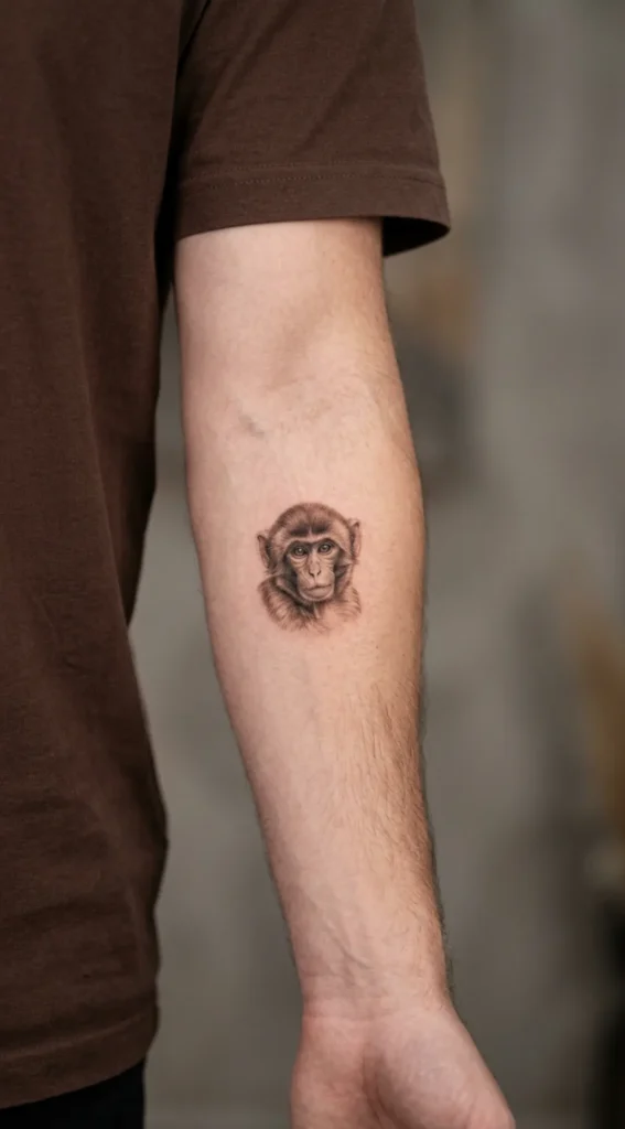 Micro Realism Monkey Portrait