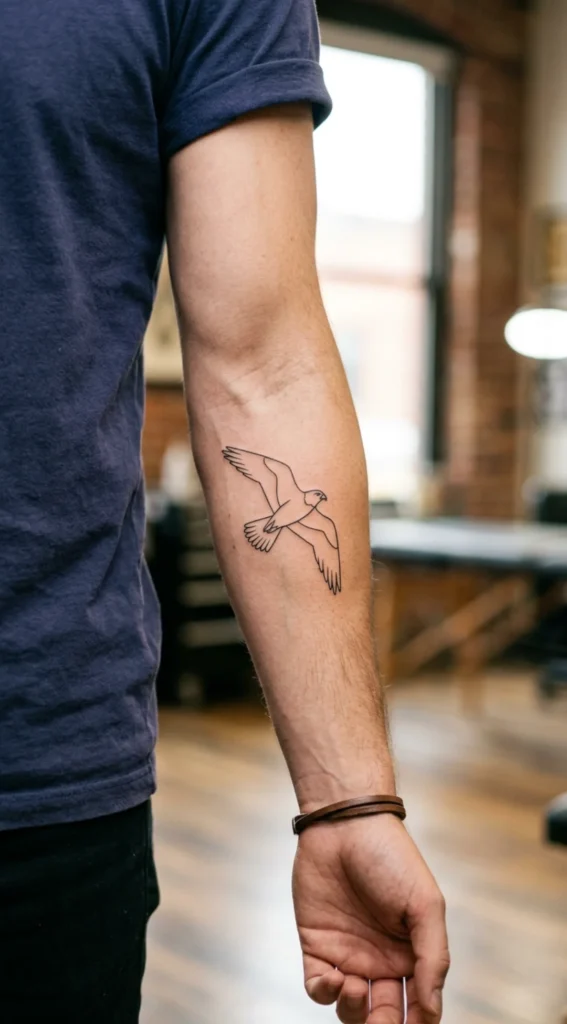  Minimalist Falcon Linework
