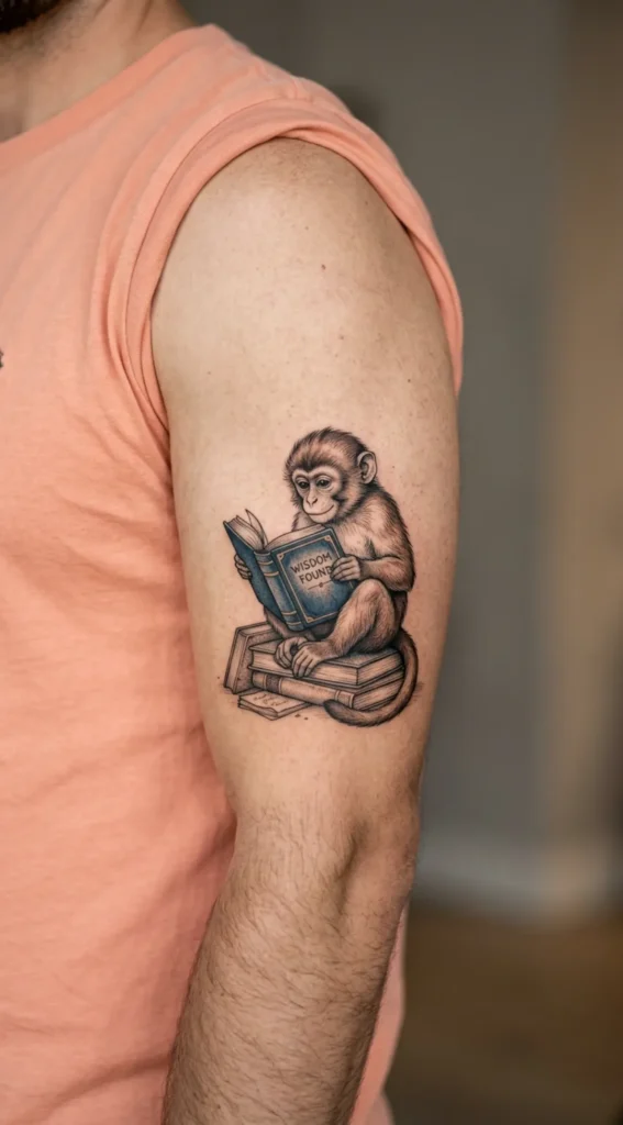  Monkey Reading a Book