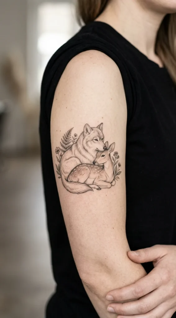 Mother Wolf and Gentle Doe Design