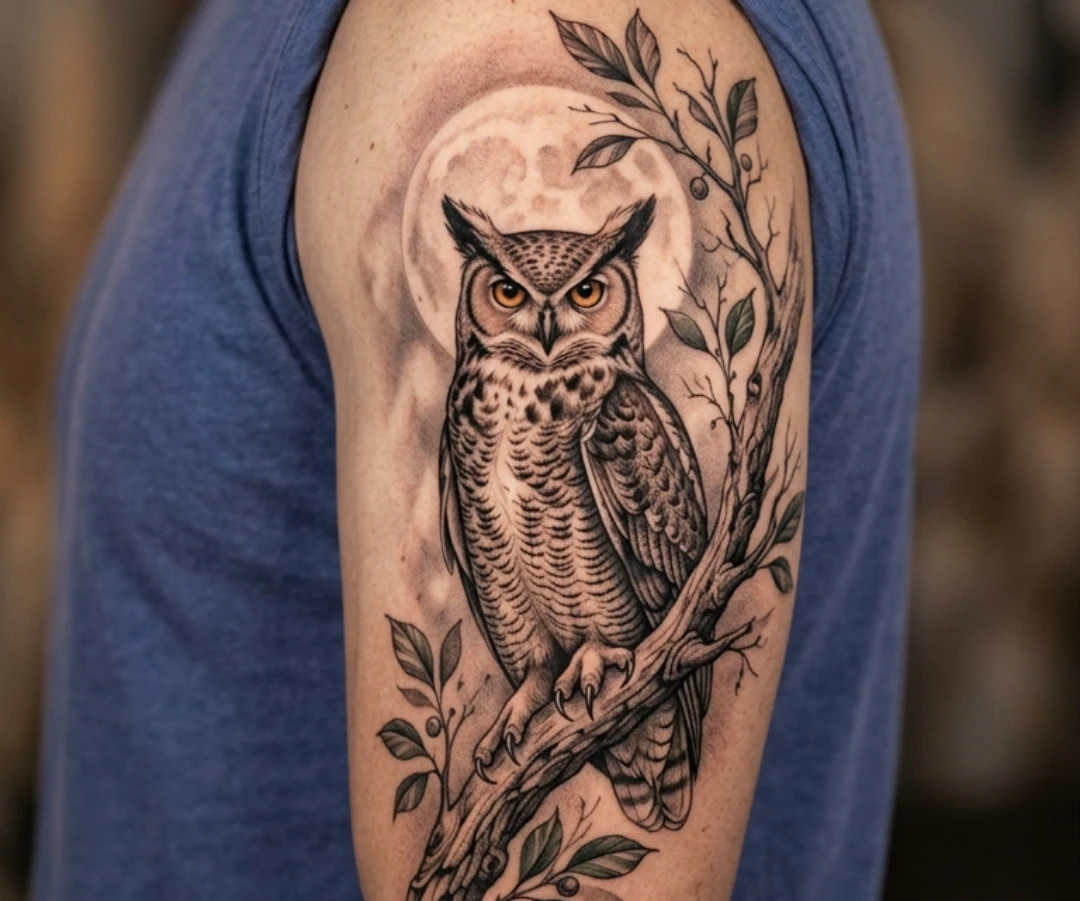 Owl Tattoos for Men