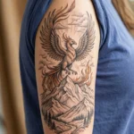 Phoenix Rising from the Ashes Tattoo Ideas