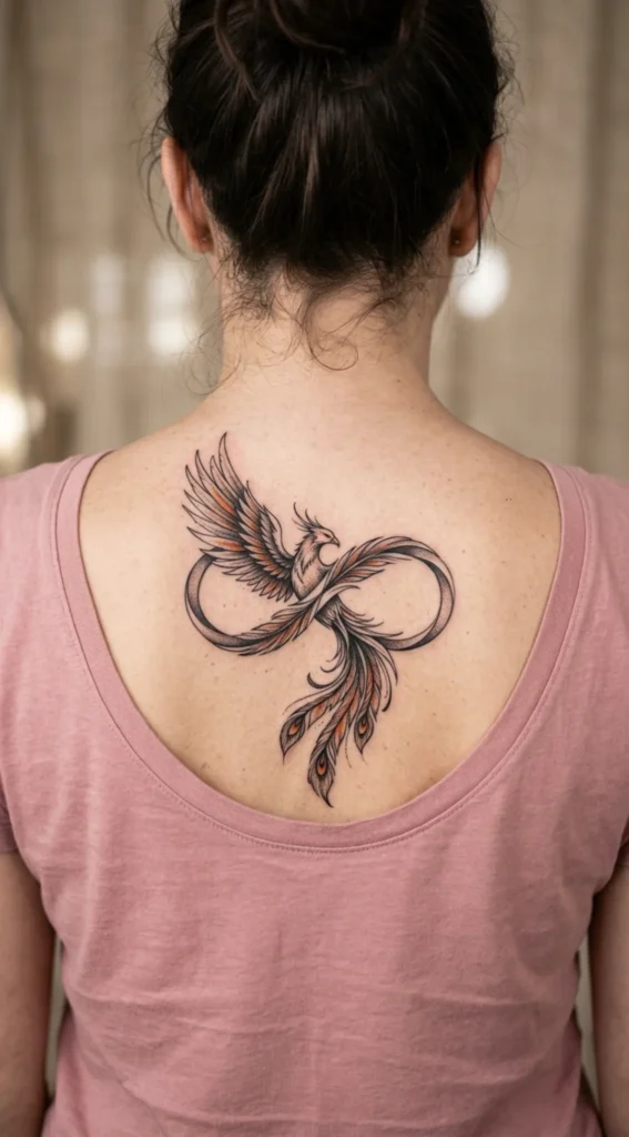 Phoenix and Infinity Symbol