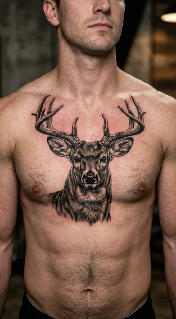 Realistic Buck Chest Piece