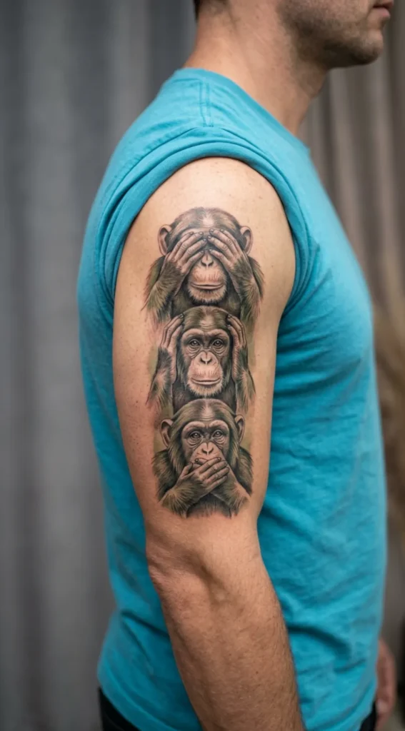 Three Wise Monkeys Tattoo
