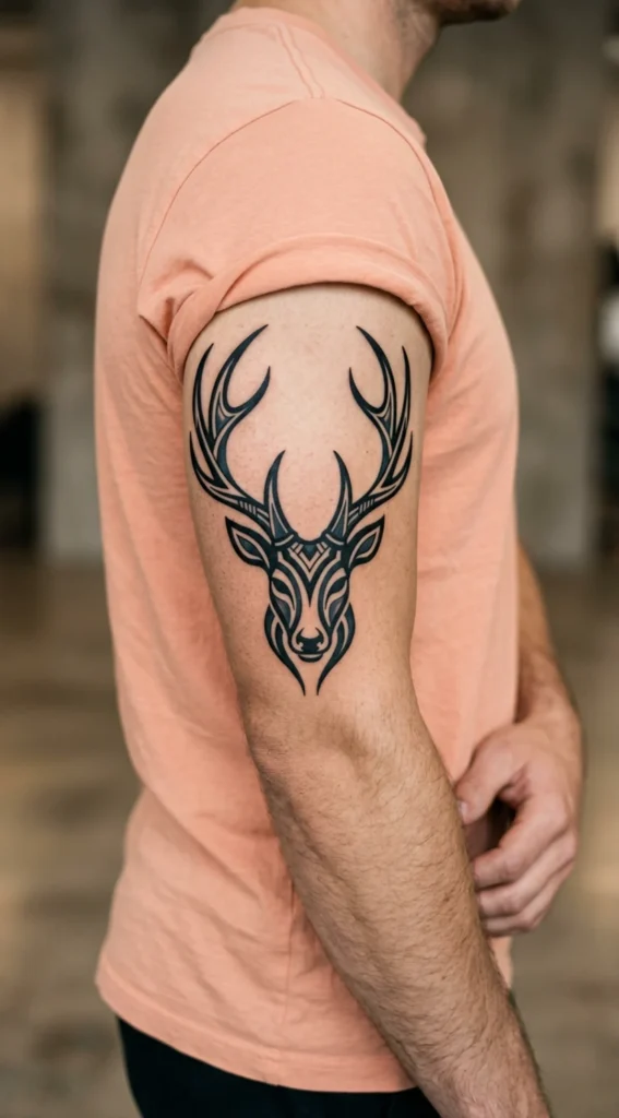 Tribal Deer Antler Design