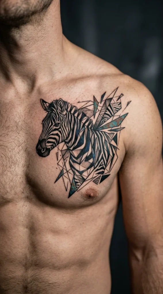 Abstract Zebra Chest Geometry