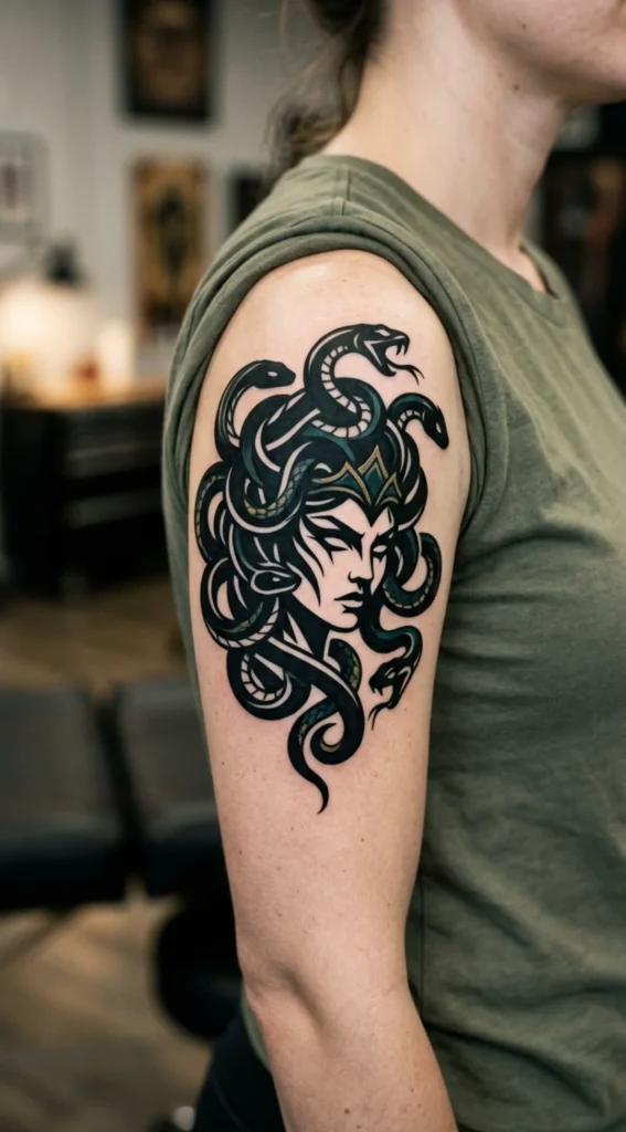 Blackwork Medusa