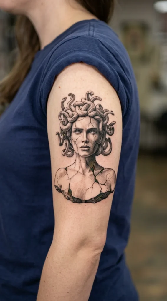 Broken Statue Medusa
