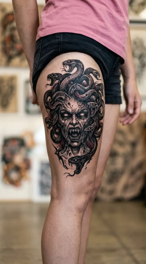 Dark Horror Medusa