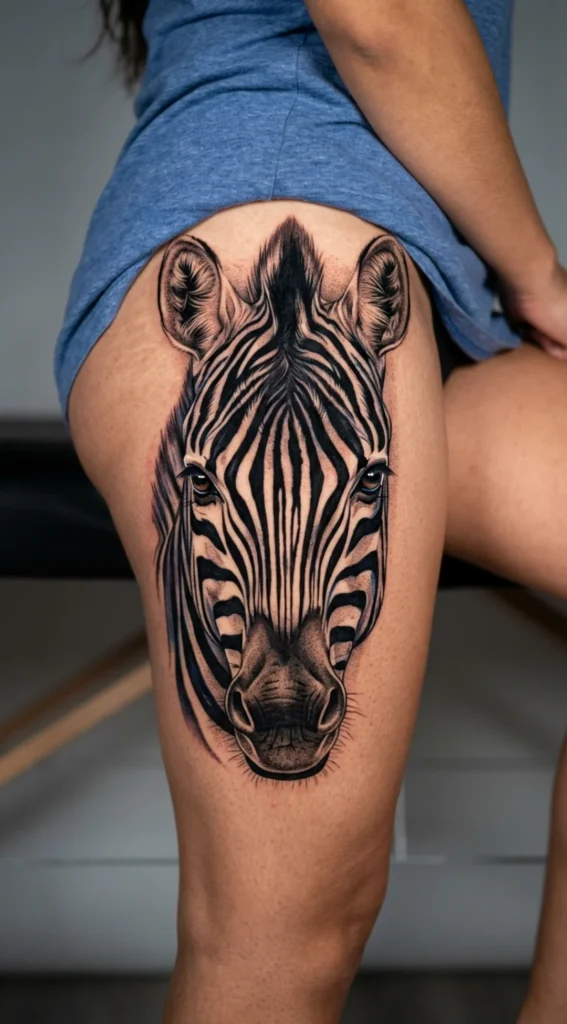 Fierce Zebra Face