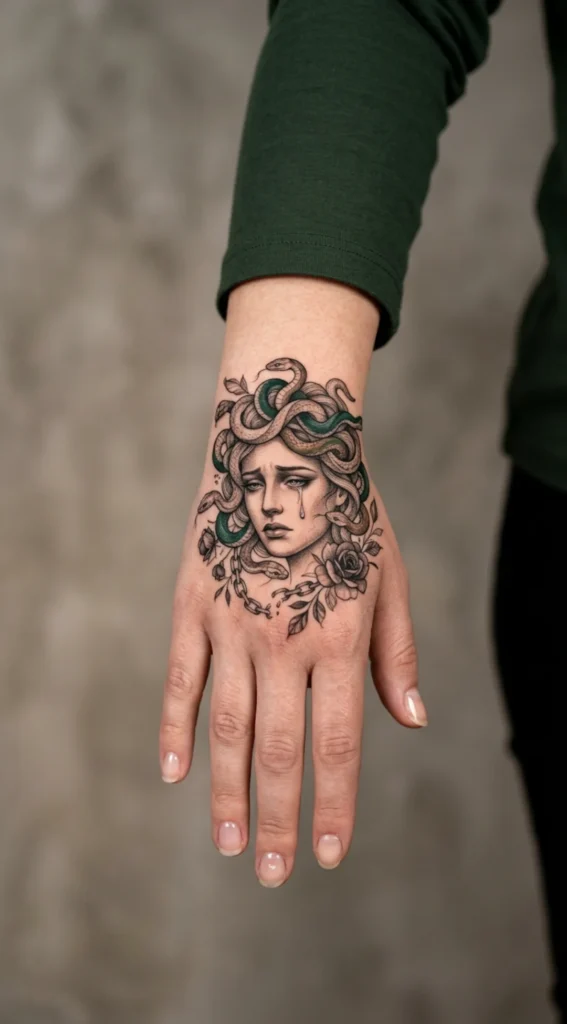 Medusa Hand with Tear Details