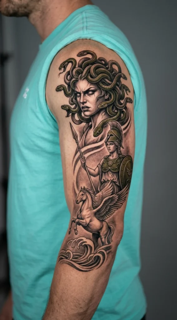 Medusa Honoring Greek Mythology