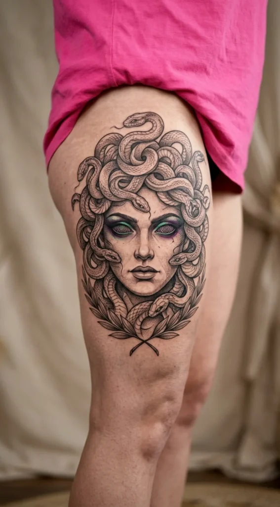 Medusa with Hypnotic Eyes