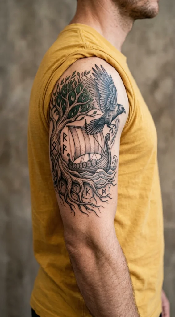 Mythology Inspired Viking Ship