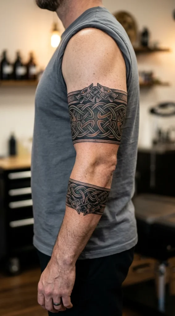 Norse Knotwork Band Tattoo