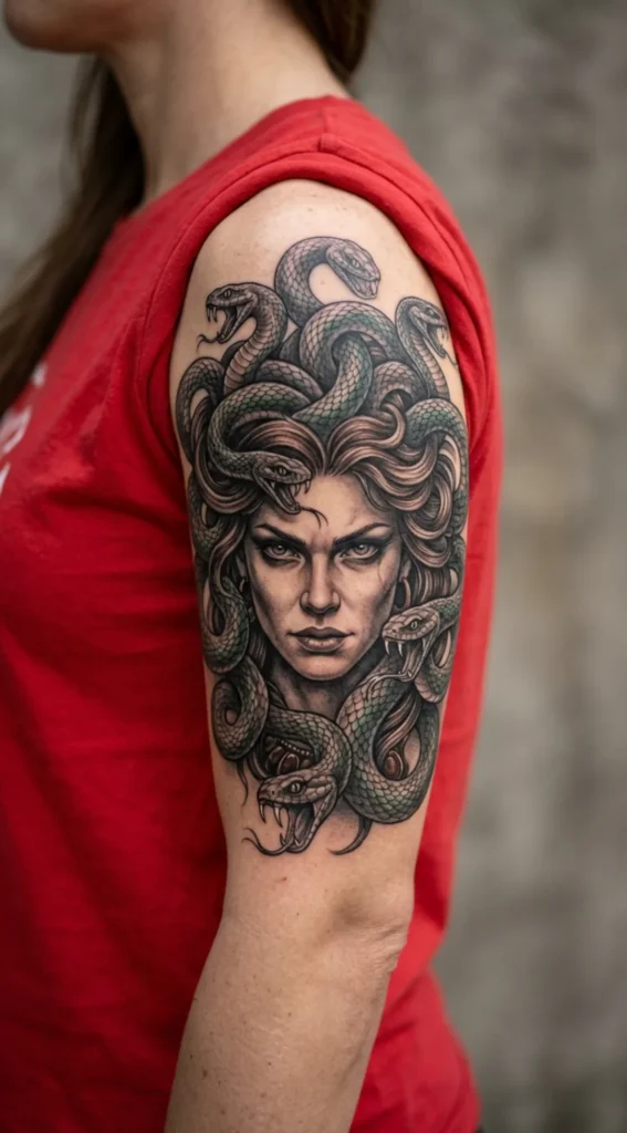 Realistic Medusa Portrait