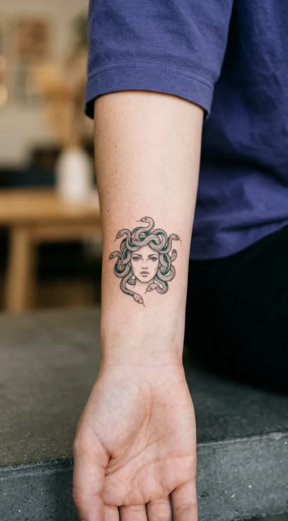 Small Medusa Tattoo