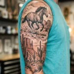 Full Sleeve Horse Tattoo Designs