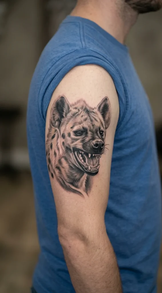 Laughing Hyena Face