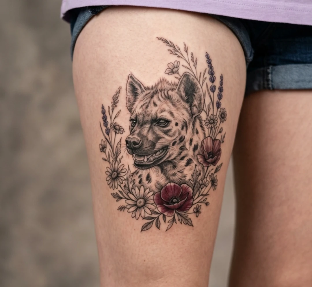 Laughing Hyena Tattoo Designs